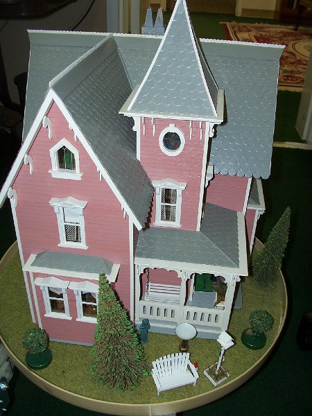 Miniature house overhead view